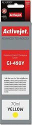 activejet ac g490y melani symbato me canon gi 490y 70 ml 7000 pages yellow photo