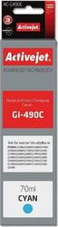 activejet ac g490c melani symbato me canon gi 490c 70 ml 7000 pages cyan photo