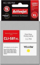 activejet acc 581ynx melani symbato me canon cli 581xly 11 70 ml yellow photo