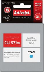 activejet acc 571cnx melani symbato me canon cli 571xlc 12 ml cyan photo