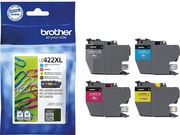 brother melani inkjet lc black cyan magenta yellow cartridge me oem lc422xlval photo
