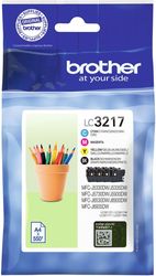brother ink lc 3217val value pack bcmy 2200pgs me oem lc 3217val photo
