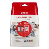 gnisio melani canon cli 581vp bk c m y photo paper me oem 2106c005 photo
