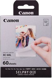 canon xc 60l color ink sticker set 60prints 54x85 mm me oem 6756c001aa photo