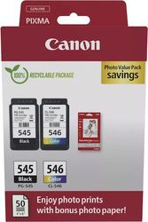 canon melani inkjet pg 545 cl 546 multipack photo paper 50sh me oem 8287b008 photo