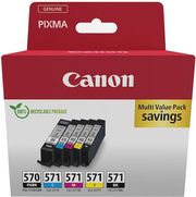canon melani inkjet pgi 570 cli 571 ink 5 colours me oem 0372c006 photo