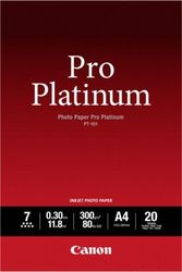 canon fotografiko xarti pro platinum a4 glossy 300g m 20 fylla me oem 2768b016 photo