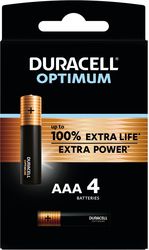 duracell alkaline battery optimum lr03 15v aaa 4pcs photo