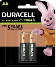 duracell rechargeable battery r6 aa 2500mah nimh 2 pcs photo duracell rechargeable battery r6 aa 2500mah nimh 2 pcs photo