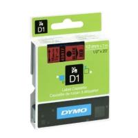 dymo etiketes d1 12mm black red 45017 s0720570 photo