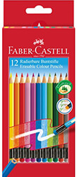 faber castell erasable colour pencils wallet of 12tem photo