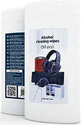 gembird alcohol cleaning wipes 50 pcs micro fiber photo