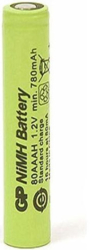 rechargeable battery gp r03 aaa 80aah b 800mah nimh 1pc bulk industrial gp photo