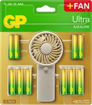 gp summer pack ultra alkaline 12x aa 12x aaa fan photo