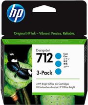 hp melani inkjet no712 cyan 3 pack me oem 3ed77a photo