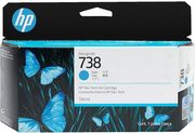 hp melani inkjet no738 130 ml cyan designjet me oem 498n5a photo