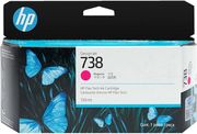 hp melani inkjet no738 130 ml magenta designjet me oem 498n6a photo