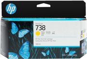 hp melani inkjet no738 130 ml yellow designjet me oem 498n7a photo