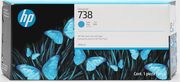 hp melani inkjet no738 300 ml cyan designjet me oem 676m6a photo