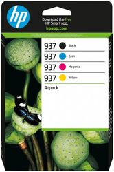 hp melani inkjet no937 cmyk 4 pack me oem 6c400ne photo