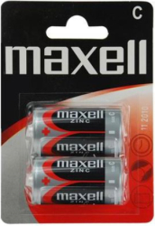 zinc mangan battery maxell r14 2 pcs 15v photo