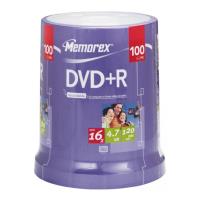 memorex dvd r 47gb 16x cakebox 100pcs photo
