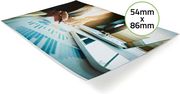 nedis lamia5486at100 laminating film 54x86mm thickness 125m transparent photo