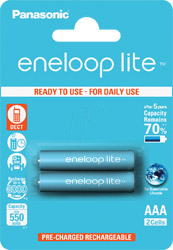 panasonic eneloop lite bk 4lcce 2x 3a 550mah photo