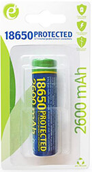 energenie lithium ion 18650 battery protected 2600 mah bulk photo