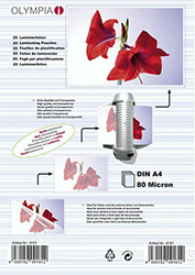 olympia 9181 fylla plastikopoiisis gia a4 se koyti 80 microns 25 tmx photo