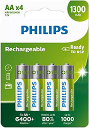philips r6b4a130 10grs aa 1300mah 4tmx photo