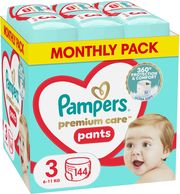 panes pampers premium pants no3 6 11kg 144tmx monthly pack photo