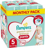panes pampers premium pants no5 12 17kg 102tmx monthly pack photo