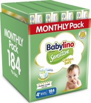 panes babylino sensitive cotton soft monthly pack no4 184tem photo