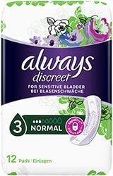 serbietes akrateias always discreet pads normal 12tmx photo
