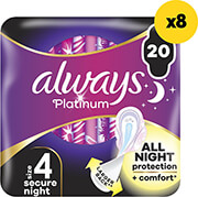 serbietes always ultra platinum secure night 160tmx 8x20tmx photo