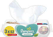 moromantila pampers wipes sensitive 3x3x52 photo