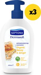 septona dermasoft kremosapoyno honey ginger 400ml x3 photo