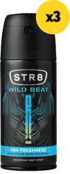 aposmitiko str8 deo spray wild beat 450ml3x150ml photo