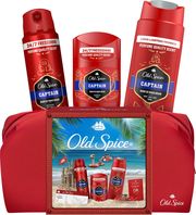 set doroy old spice travelbag captain spray stick shower gel neseser photo