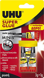 set 3 tem kolla uhu super glue minis 3gr 1 tem doro photo