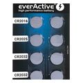 everactive 8 lithium battery set 4 x cr2032 2 x cr2025 2 x cr2016 extra photo 1