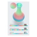 creality hyper pla rainbow wild blossom long grad fast printing filament with cfs tag 1kg 175 extra photo 2