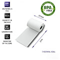 qoltec thermal roll 57 x 27 55g m2 10 pcs bpa free extra photo 1