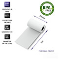 qoltec thermal roll 57 x 7 55g m2 10pcs bpa free extra photo 1