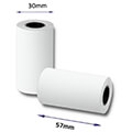 qoltec thermal roll 57 x 7 55g m2 10pcs bpa free extra photo 2