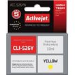 activejet acc 526yn melani symbato me canon cli 526y 10 ml yellow photo