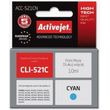 activejet acc 521cn melani symbato me canon cli 521c 10 ml cyan photo