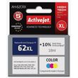 activejet ah 62crx melani symbato me hp 62xl c2p07ae premium 18 ml color photo