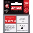 activejet ac 40r melani symbato me canon pg 40 premium 25 ml black photo